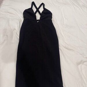 nookie ⋆ plunge ribbed dress